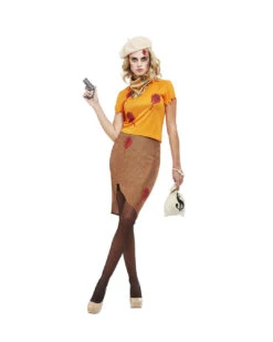 30er Jahre Bonnie Gangster Lady Kostüm